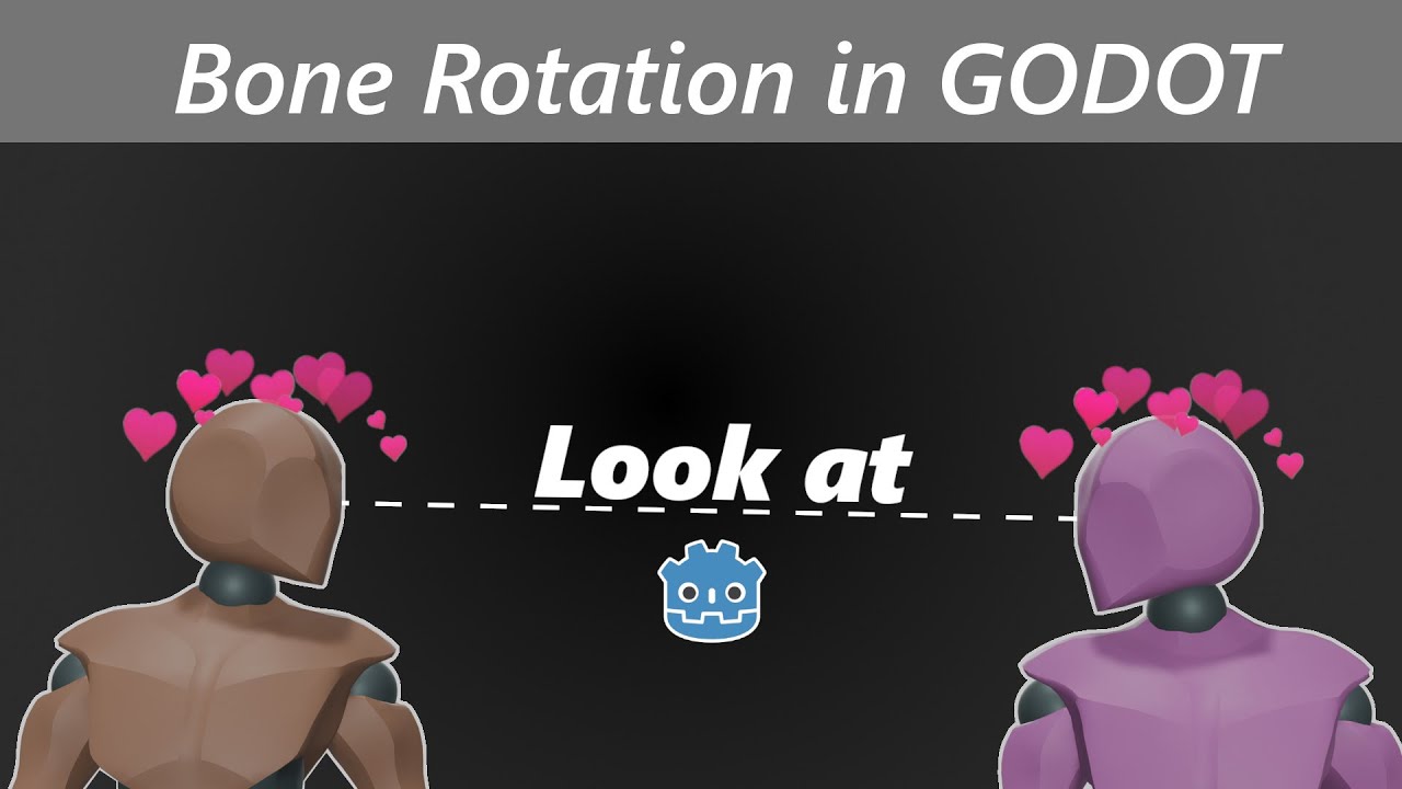 look at objects | Rotate player head in Godot Skeleton3d