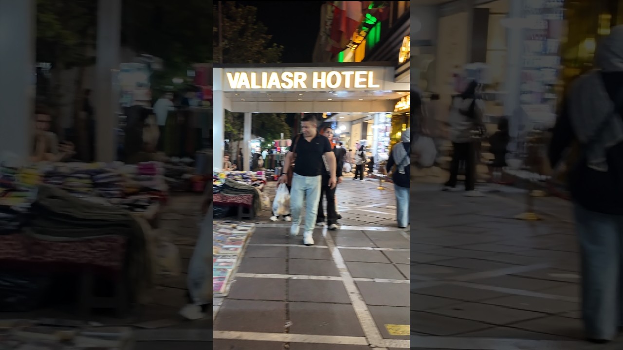 VALIASR NIGHT WALK | Tehran&rsquo;s Longest Street in 4K #shorts