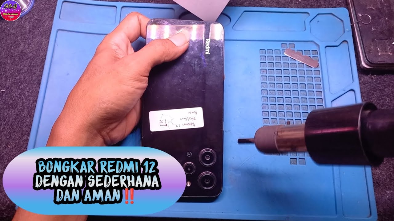 CARA BONGKAR REDMI 12 DENGAN SEDERHANA DAN AMAN‼️