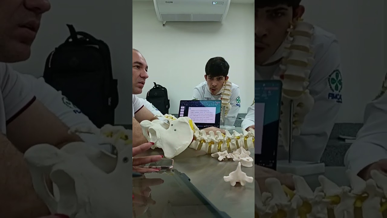 Aula de Anatomia Professor Eduardo - Prática Coluna Vertebral - Última Prática