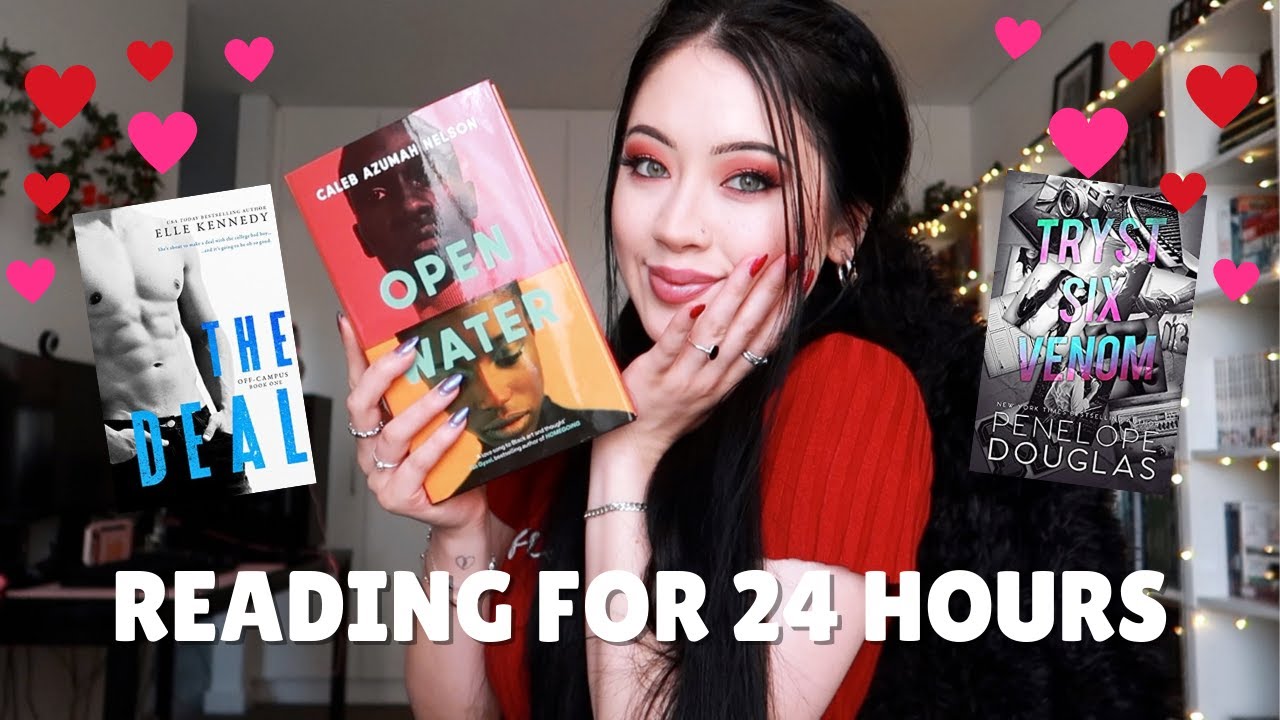 no sleeping, just reading for 24 hours | 24 HOUR ROMANCE READATHON VLOG
