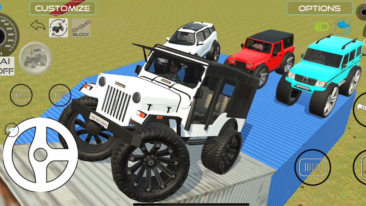 Drive Dumper and Unloading Stone From Dumper Truck in Game#fortuner #4x4#scorpio #thar #gameplaypt25