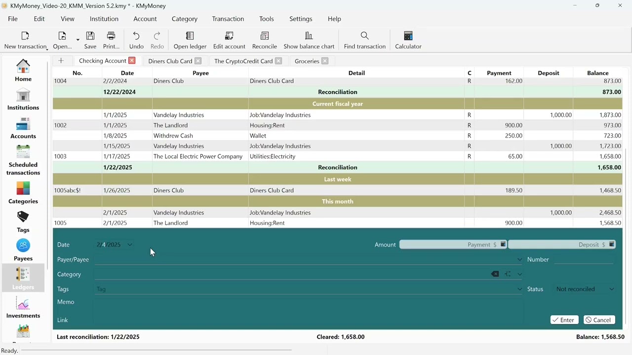 KMyMoney (18) - KMyMoney 5.2.1