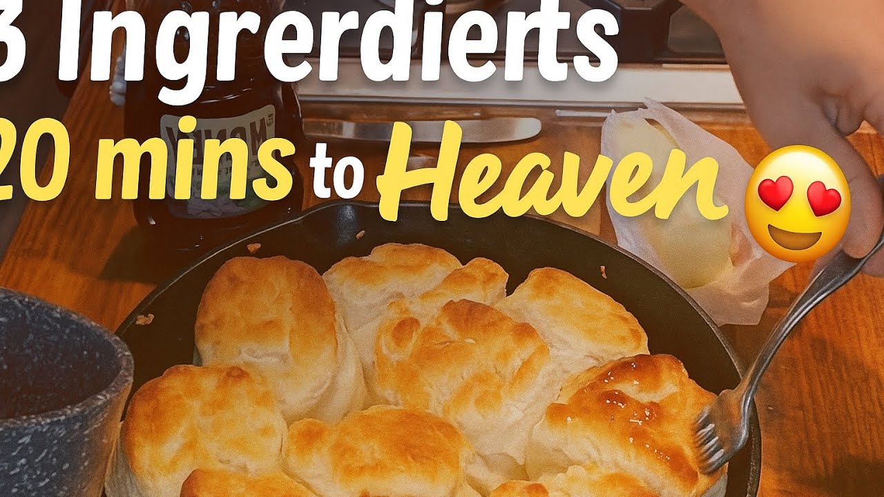 Make Homemade Biscuits with Only 3 Ingredients and Under 20 Minutes” 🧈✨