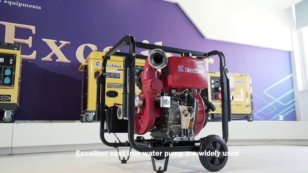 High Pressure Cast Iron Firefighting Diesel Water Pump 3inch 4inch Jiangsu Excalibur