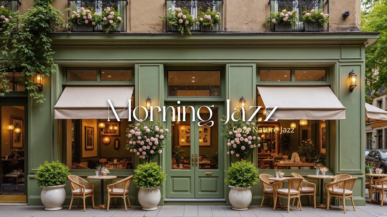 Morning Coffee Jazz in Peaceful Café | Relaxing Background Jazz for Focus & Good Mood