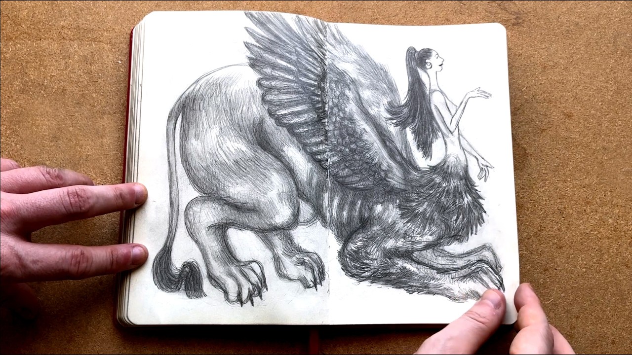 Sketching from imagination (Sketchbook tour by dariomekler)