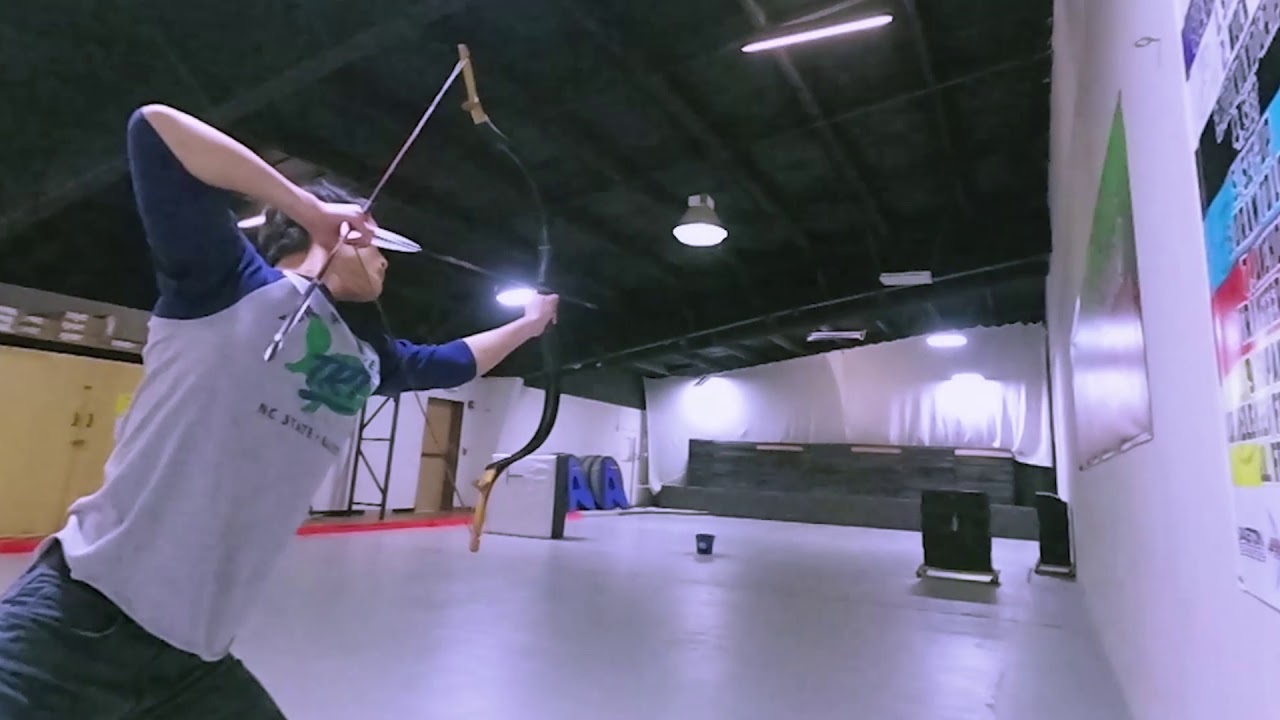 110 lbs Qinghai war bow. thumb release practice. 전투활 쏘기 연습.