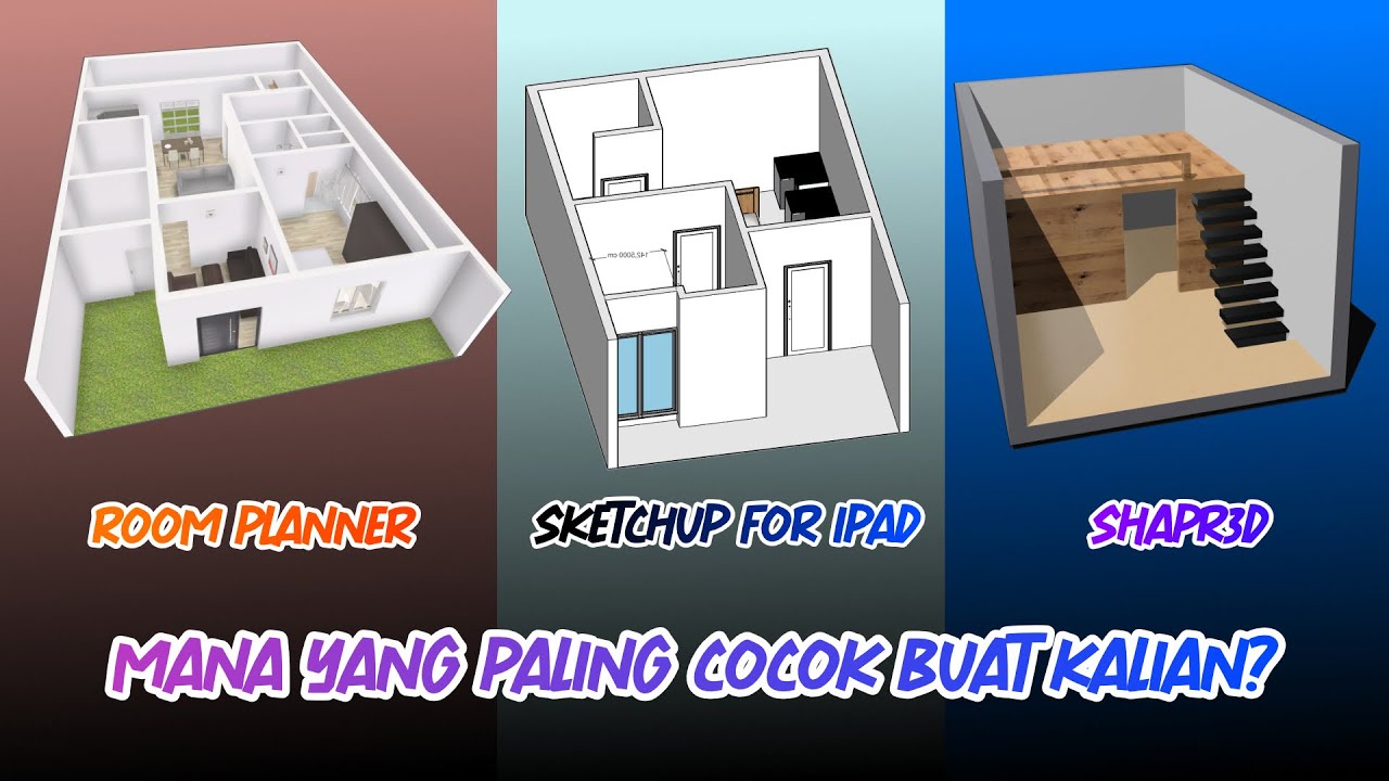 3 aplikasi DESAIN RUMAH recommended di ipad‼️