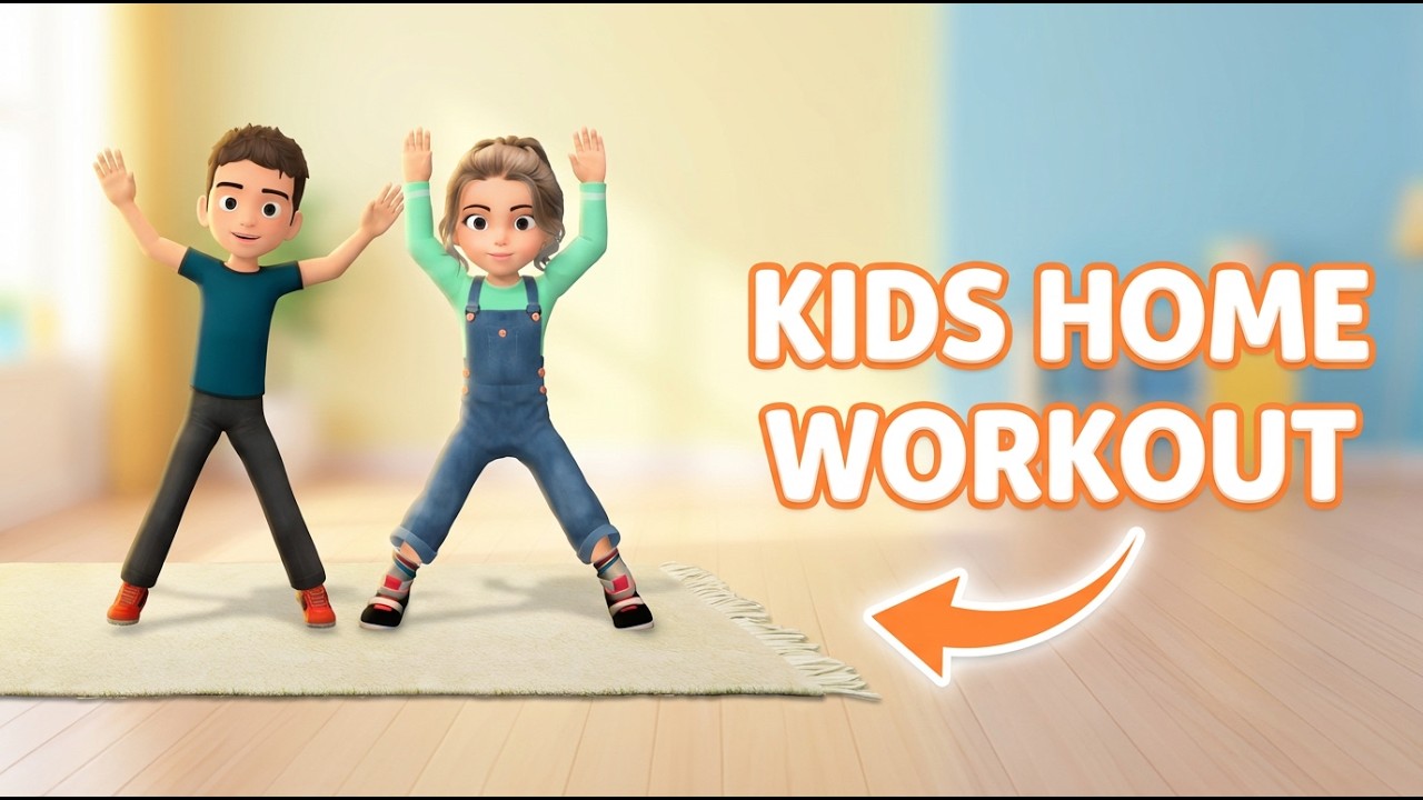 FUN FITNESS ADVENTURE: 20-Min Kids Home Workout!