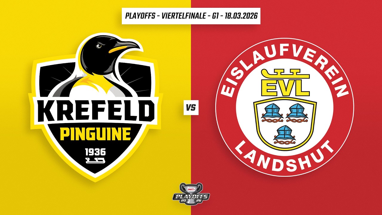 DEL2 Playoffs | Viertelfinale | Spiel1 | Krefeld Pinguine vs. EV Landshut