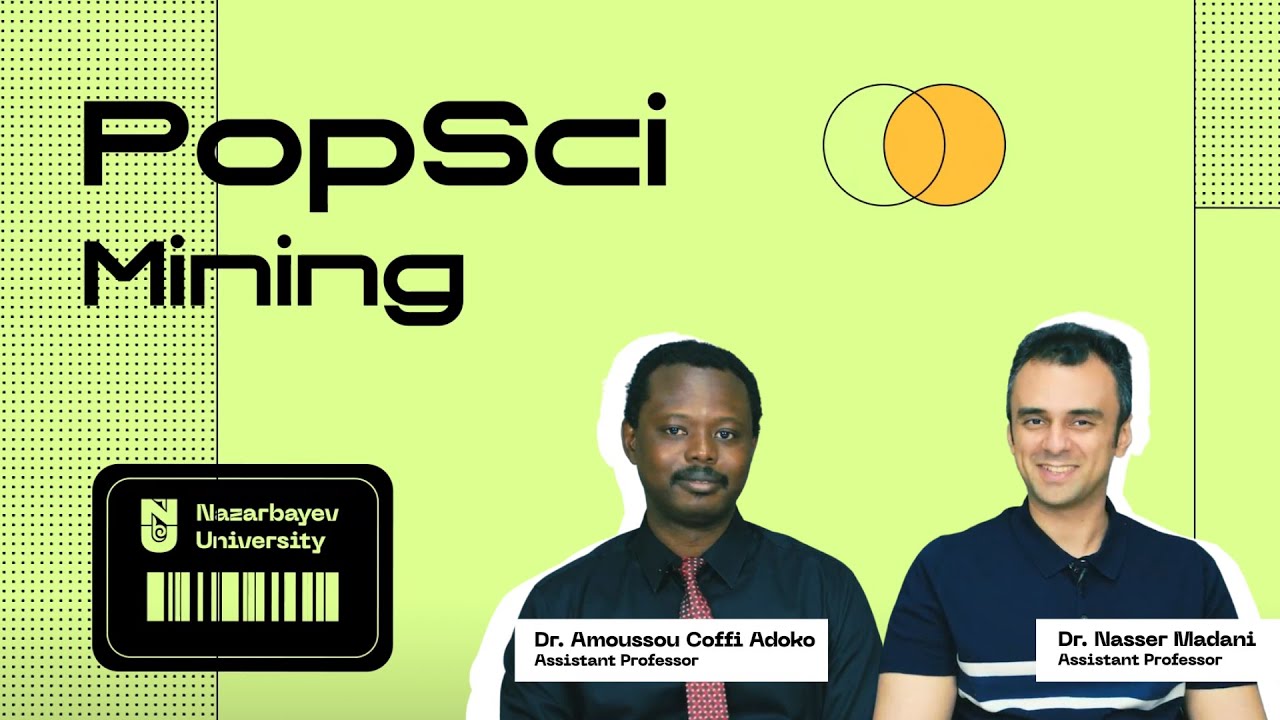 #NUPopSci Mining. Assistant professors of NU SMG Nasser Madani and Amoussou Coffi Adoko