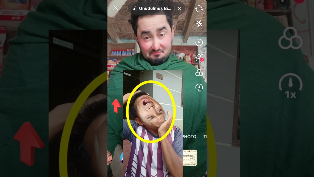 Tiktok face flip filter