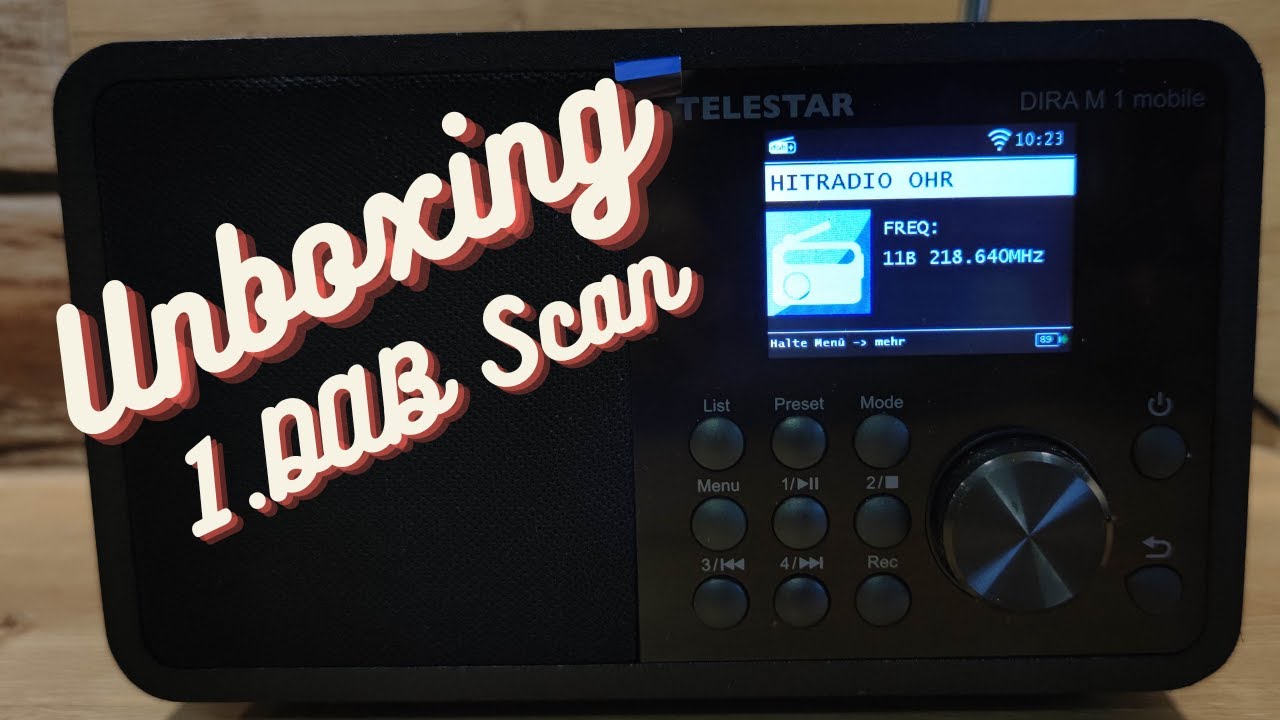Unboxing & DAB+ Scan Telestar  DIRA M 1 mobile