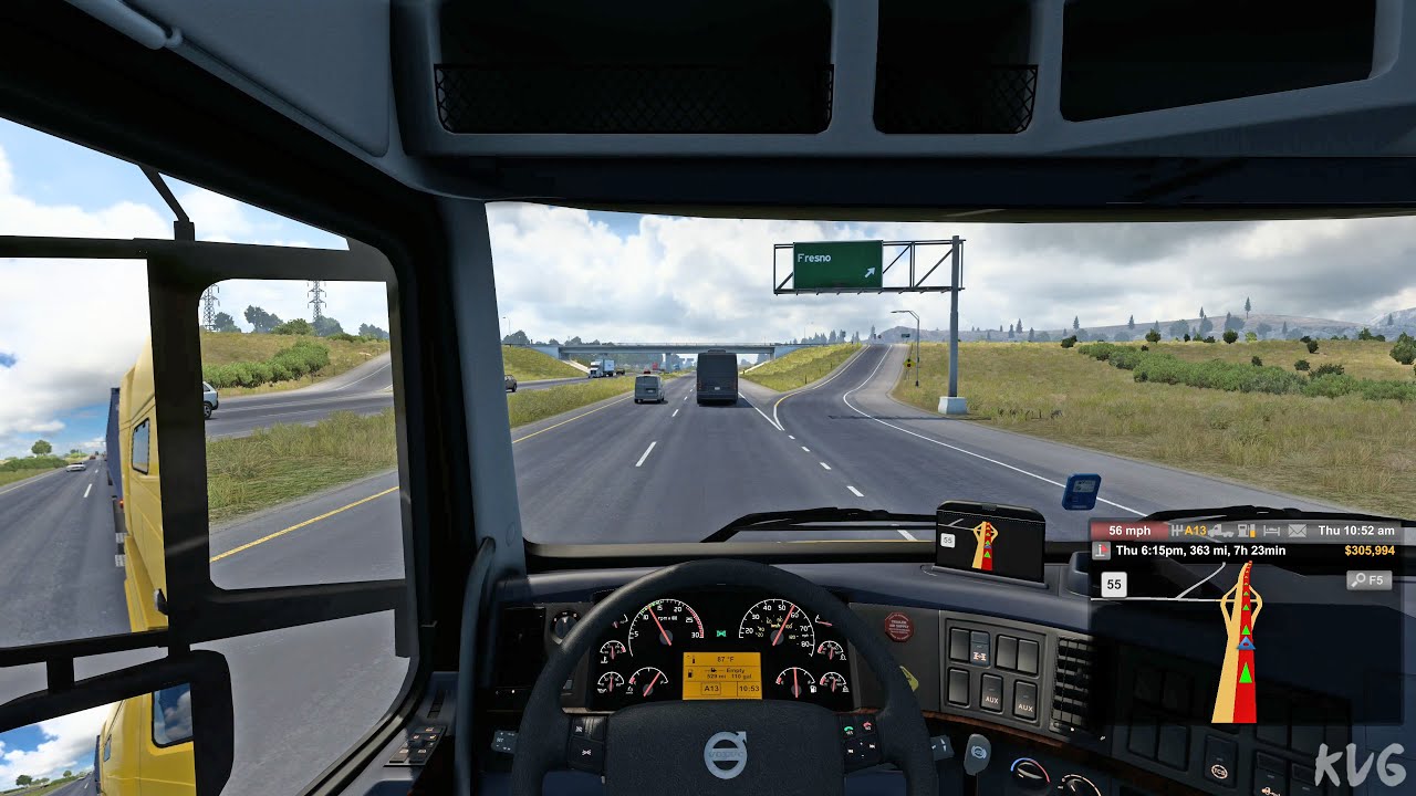 American Truck Simulator - Stockton to San Diego - California Gameplay (PC UHD) [4K60FPS]