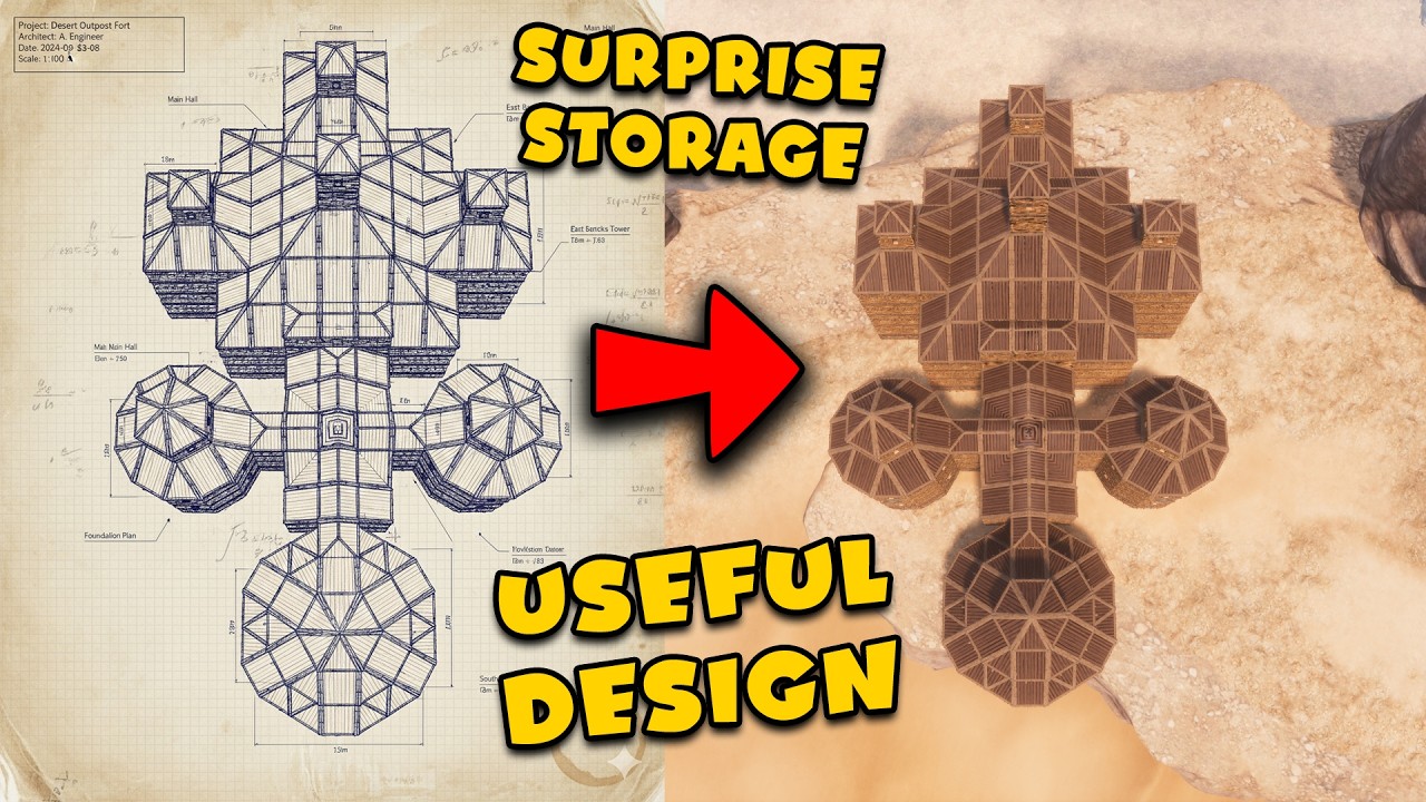 Practical Base Design for Conan Exiles | Cheap, Compact & Amazing Storage Setup