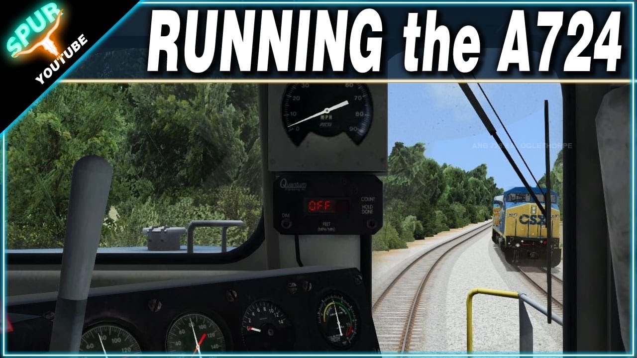 Running the A724 Once Again | Run 8 Train Sim | RailDriver Gameplay