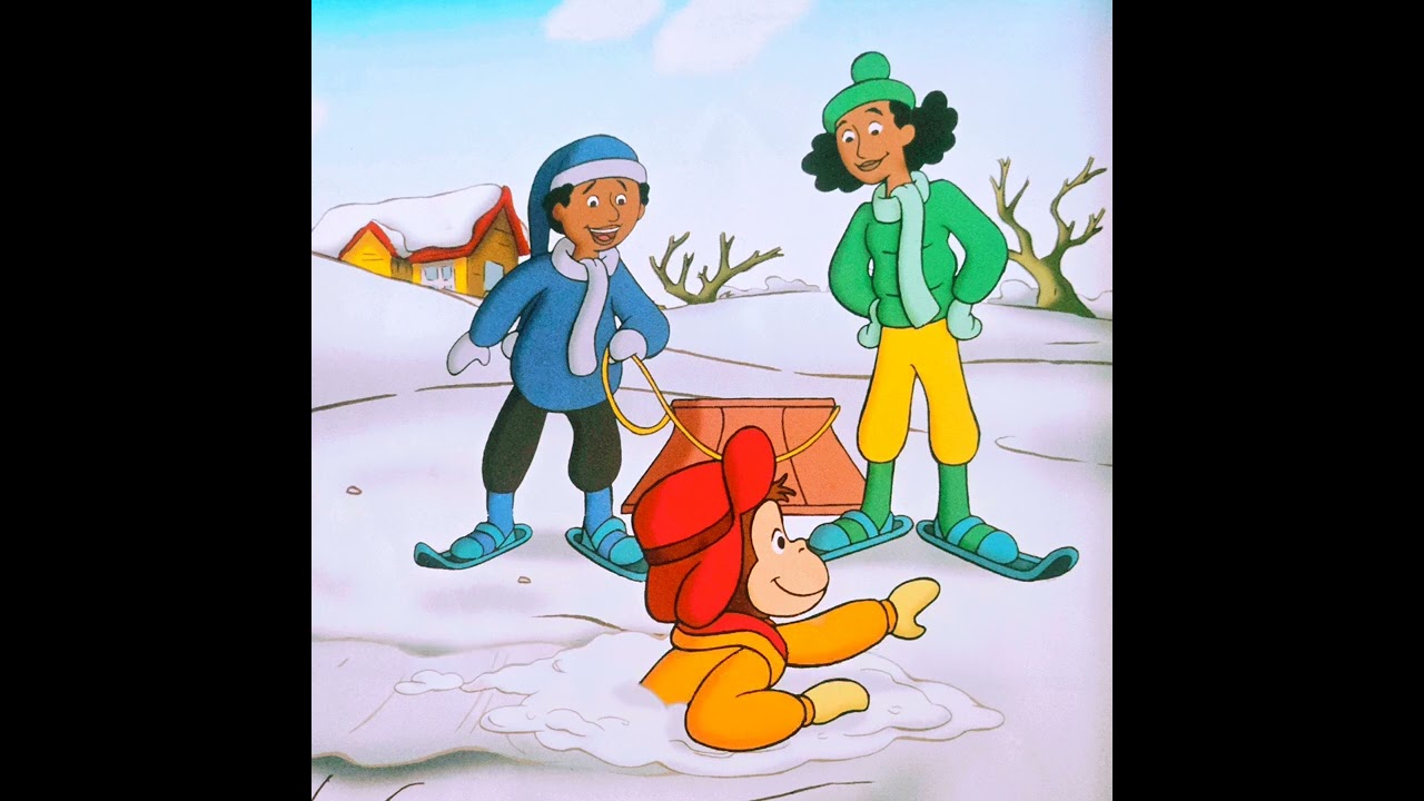 A #children #winter #book read of Curious George's Snowy Day