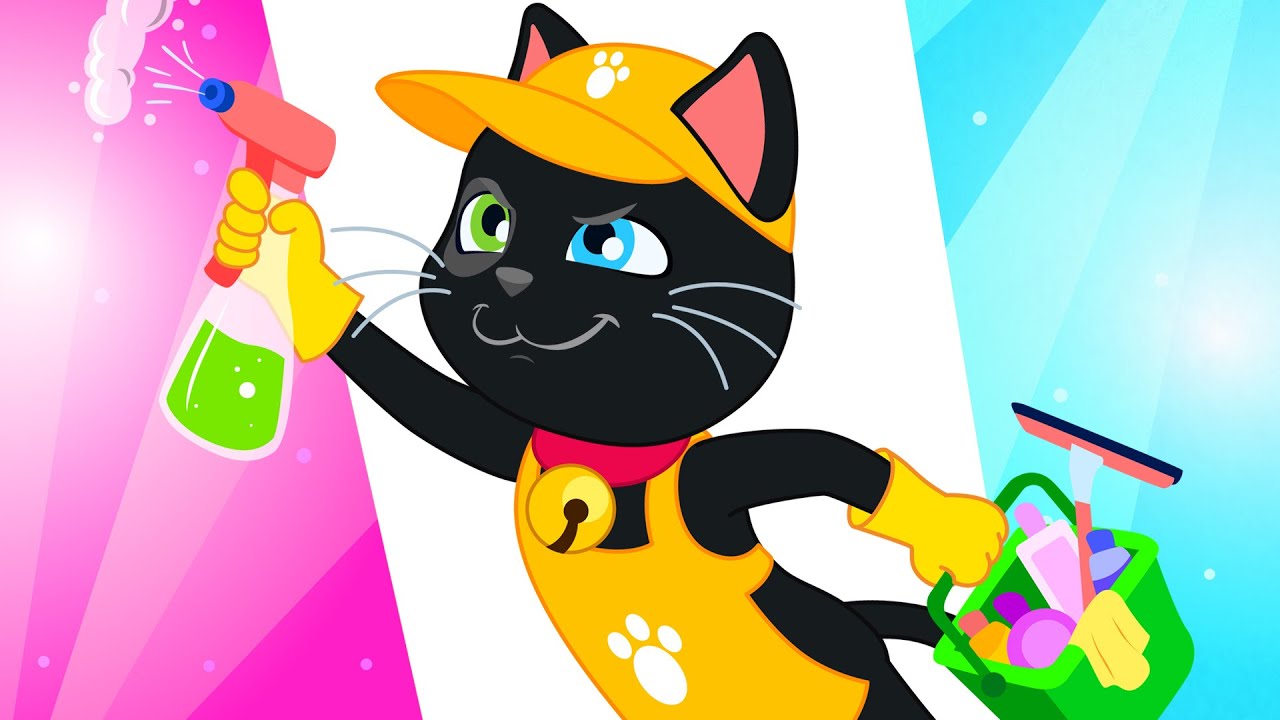 🪣 Día de limpieza  🧽 Huyendo de la Limpieza 🚿 Dibujos Animados