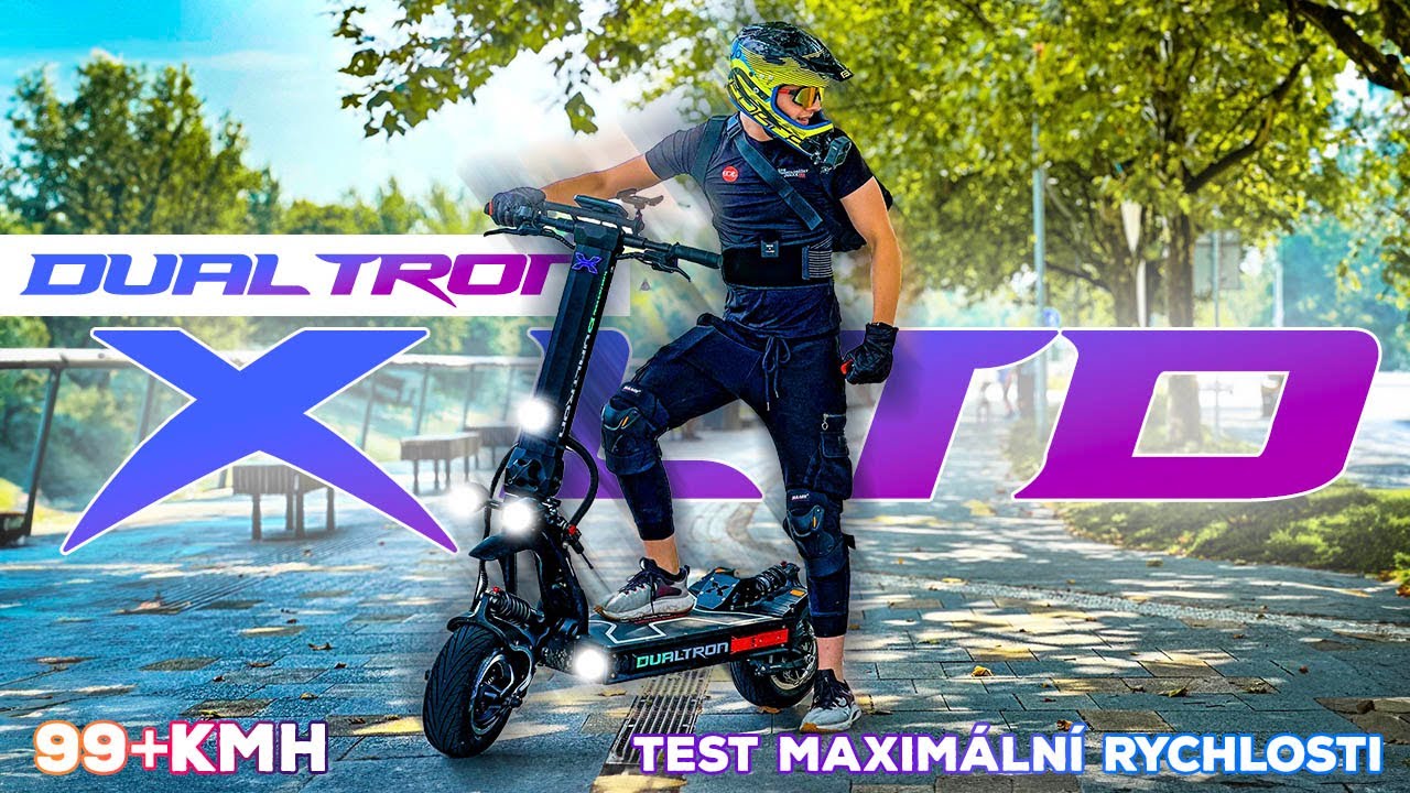 Dualtron X LTD | Test maxim&aacute;ln&iacute; rychlosti, zrychlen&iacute; a brzdn&eacute; dr&aacute;hy elektrokoloběžky za 209.990,-