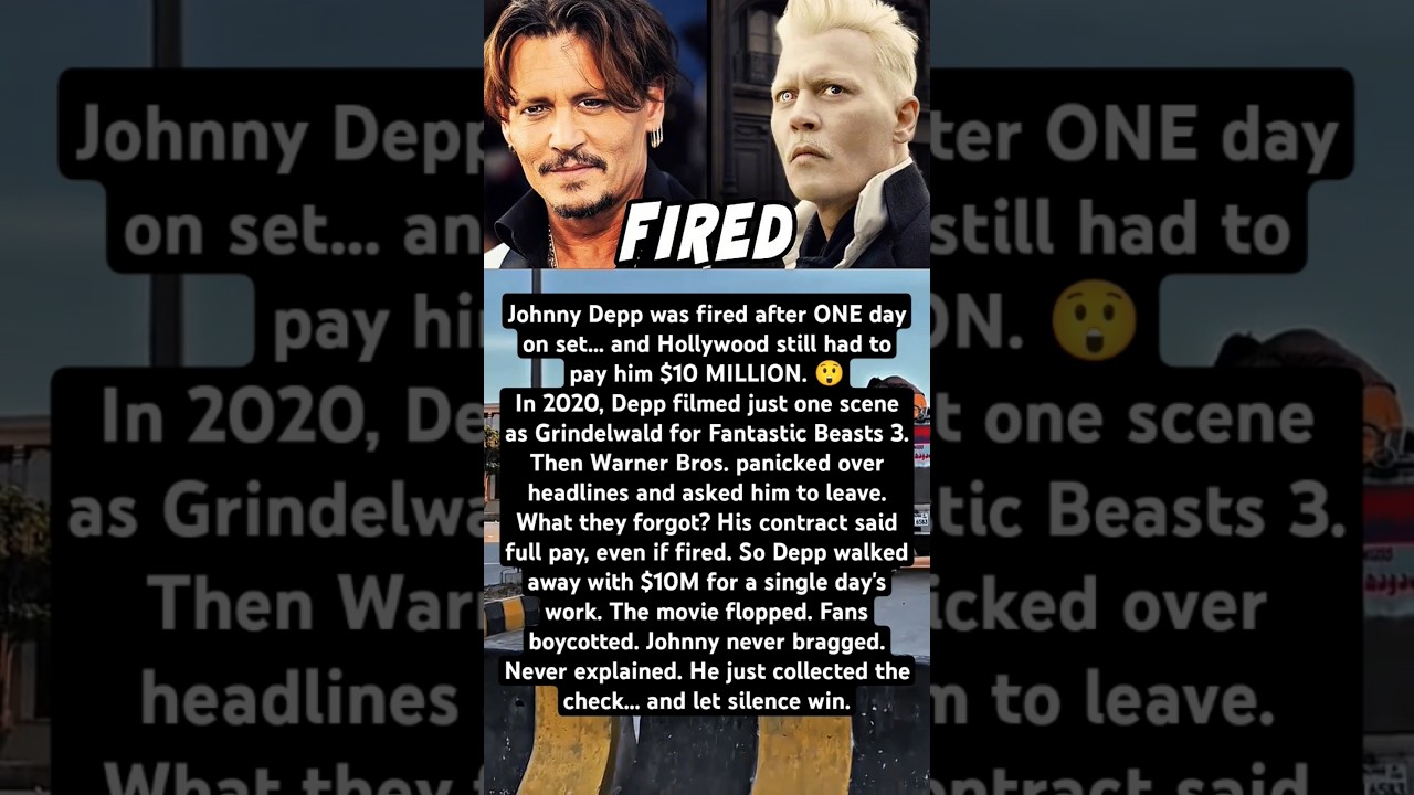 Johnny Depp was fired after ONE day on set..😮