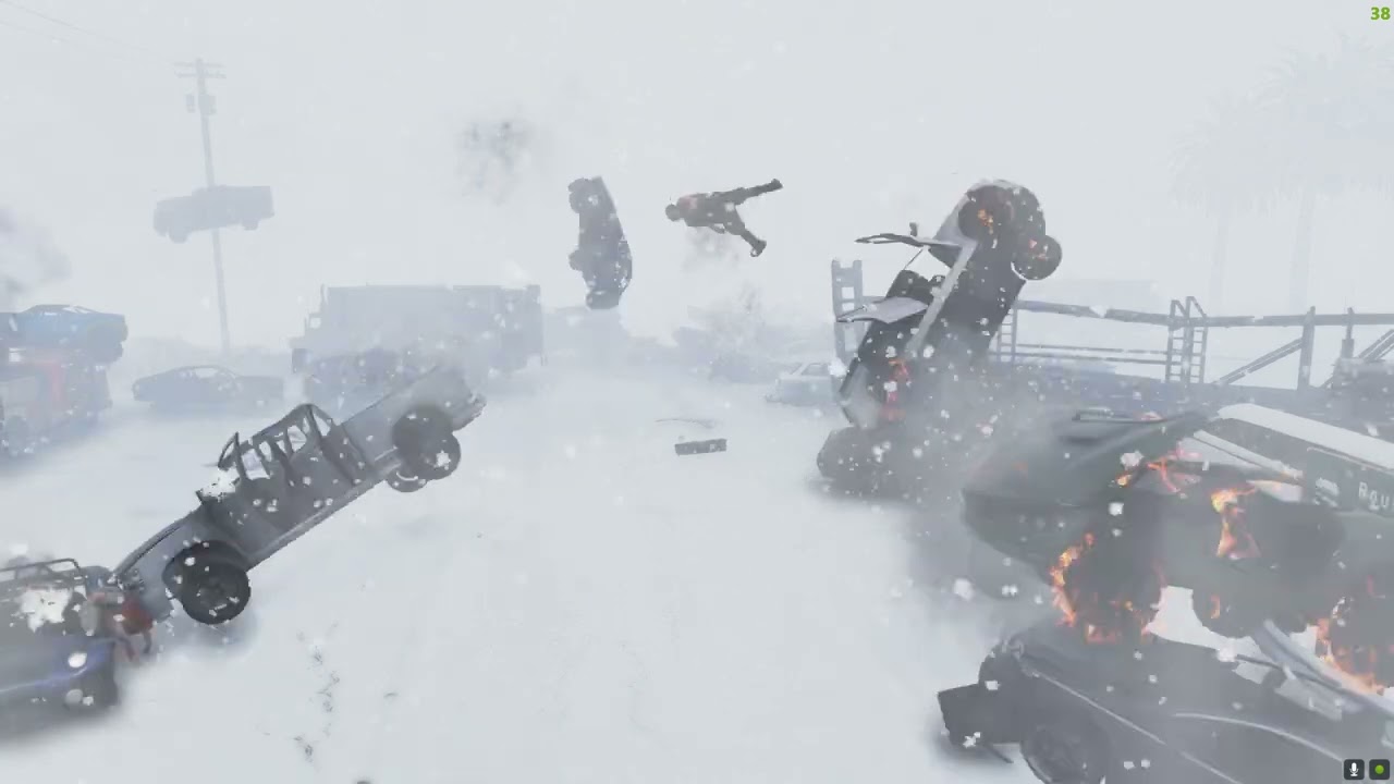 BLIZZARD Weather in Grand Theft Auto V 2024 ep34