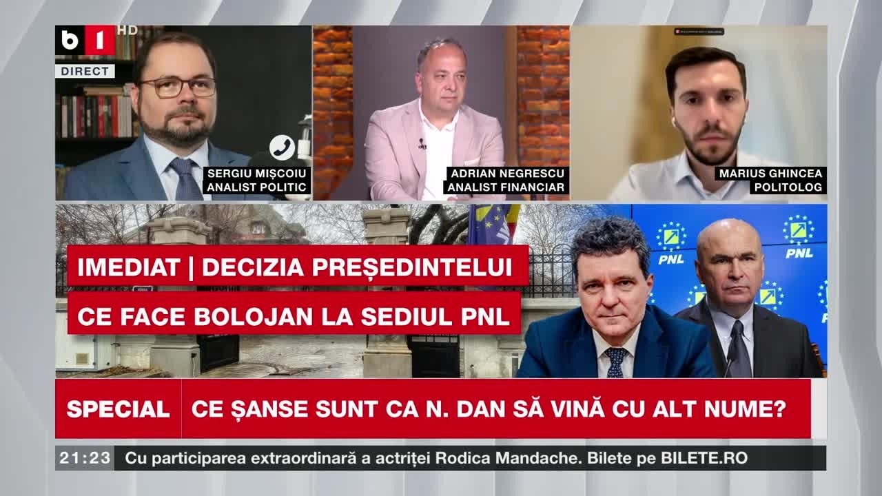 SPECIAL B1 cu G.Mihai. N.DAN se simte TRĂDAT de POLITICIENI/ GRINDEANU sau MUREȘAN, la VICTORIA? P2