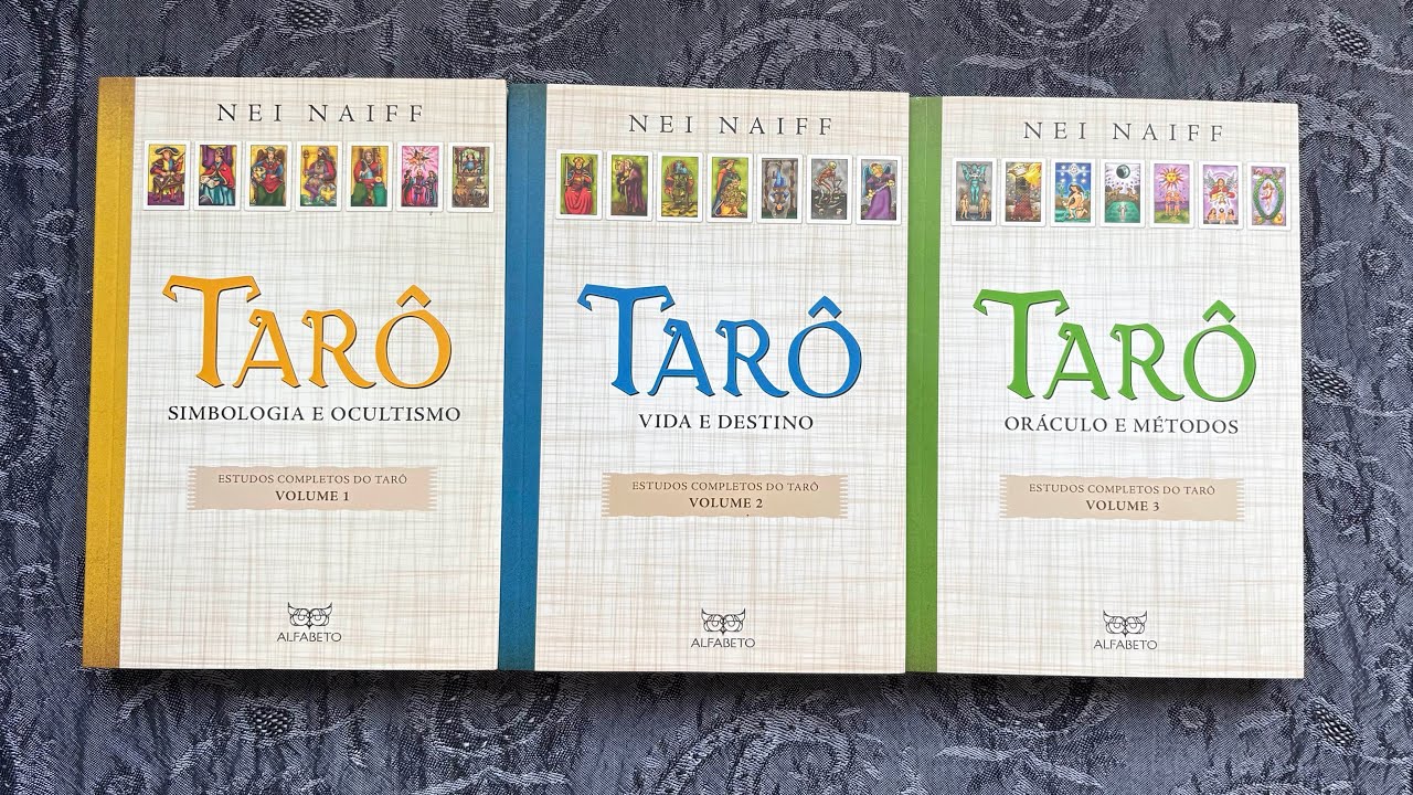 ⭐️🪬Unboxing - Livros da Trilogia: Tarô - Estudos Completos do Tarô de Nei Naiff🔮✝️