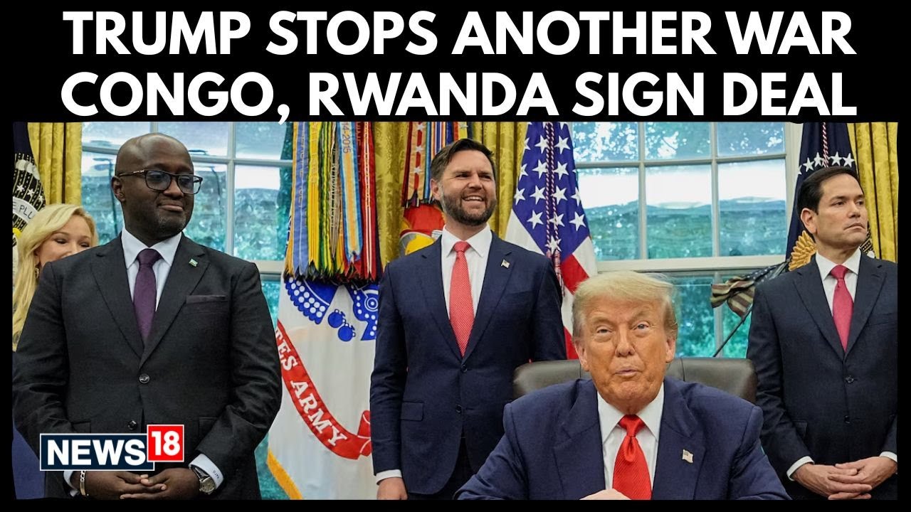 Трамп выступает посредником в заключении исторического мирного соглашения между Руандой и ДР Конг...