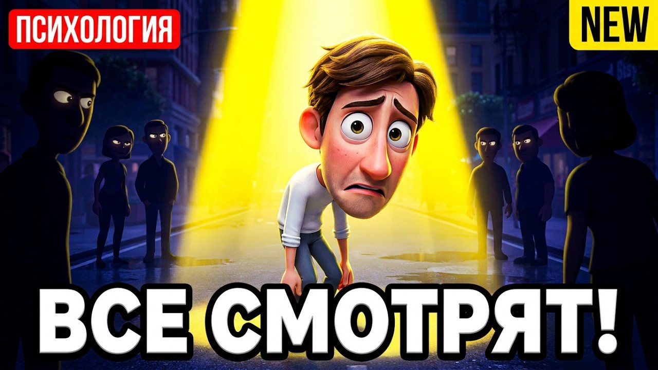 😱 ЭТО КРАДЕТ ВАШУ ЭНЕРГИЮ | Ловушка мозга — эффект прожектора | Психология