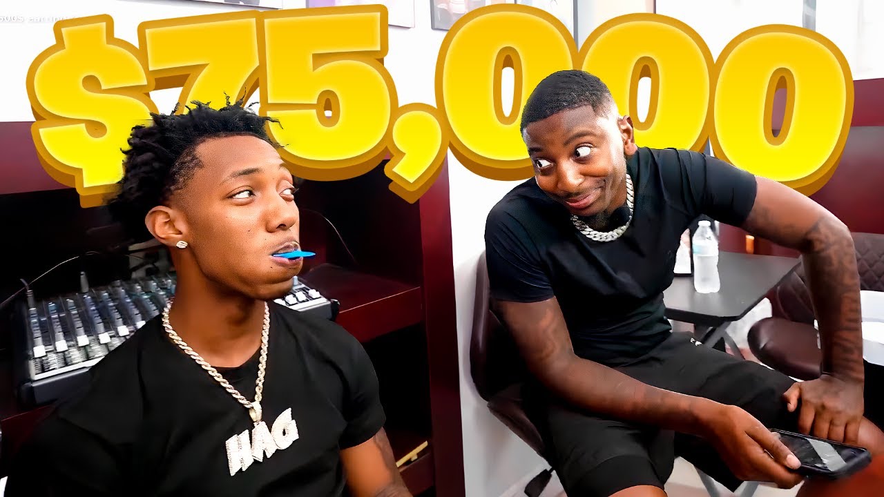 FunnyMike удивляет BadKidJay бриллиантовыми грилями DIAMOND GRILLZ за 75 000 долларов от Johnny D...