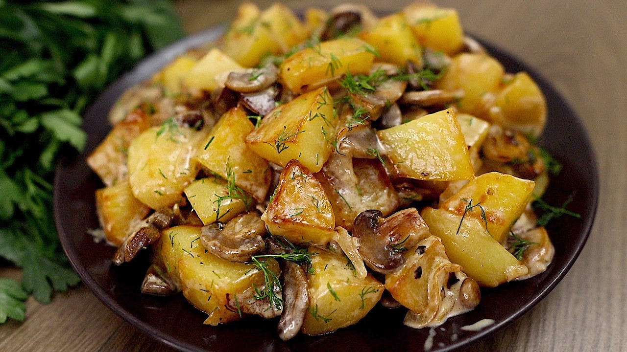 Bratkartoffeln mit cremiger Pilzsauce - So lecker, dass alle nachfragen!