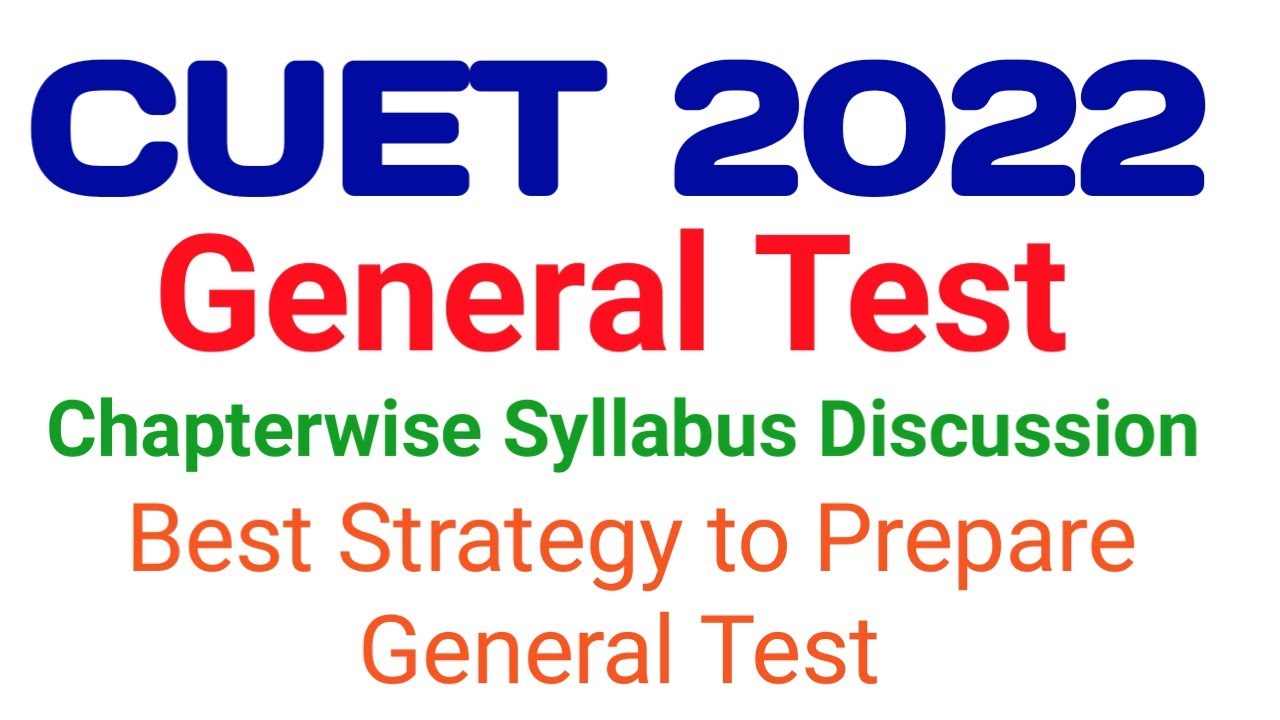 CUET General Test Chapterwise Syllabus Discussion @PolytechnicPathshala