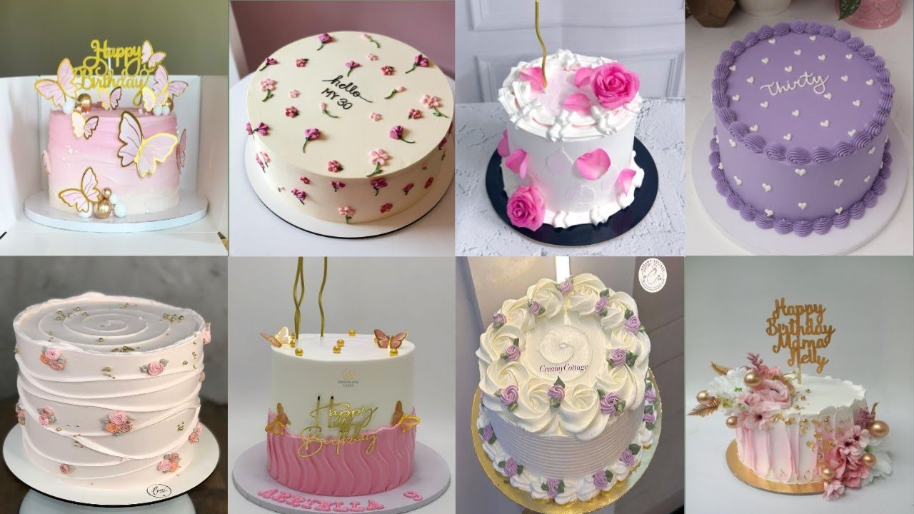 🥳🎉 trendy simple birthday cakes decoration ideas/ birthday cakes design/ amazing cakes design #cake