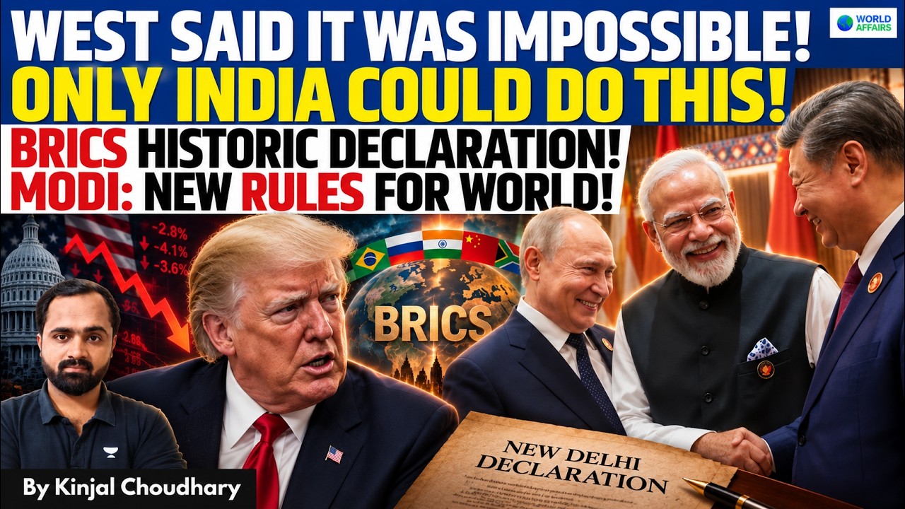 WEST PROVED WRONG! BRICS UNITED! New Delhi Declaration Passed! China Supports India in UNSC | Kinjal