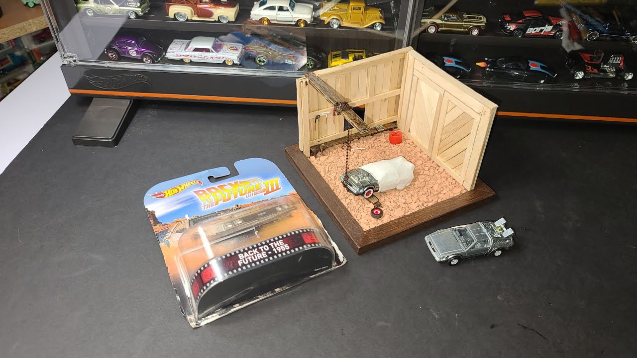 BACK TO THE FUTURE mi primer diorama #hotwheels #collectibles #matchbox #vintage #diorama