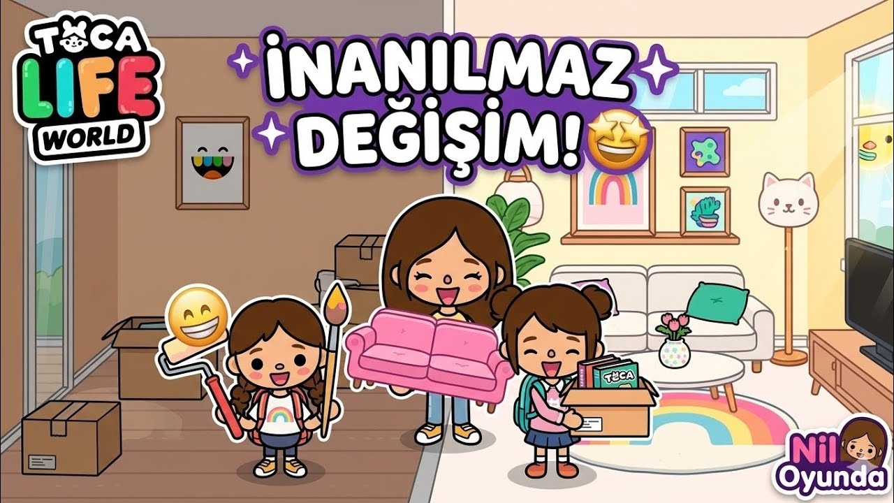İNANILMAZ DEĞİŞİM! 🤩 Evimizi Yeniledik! 👇