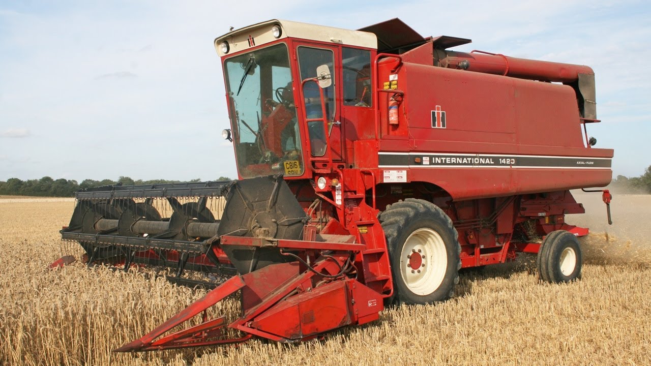 Комбайн International 1420 Axial-Flow 1985 года | Классический роторный IH | DVD «Зерноуборочные ...
