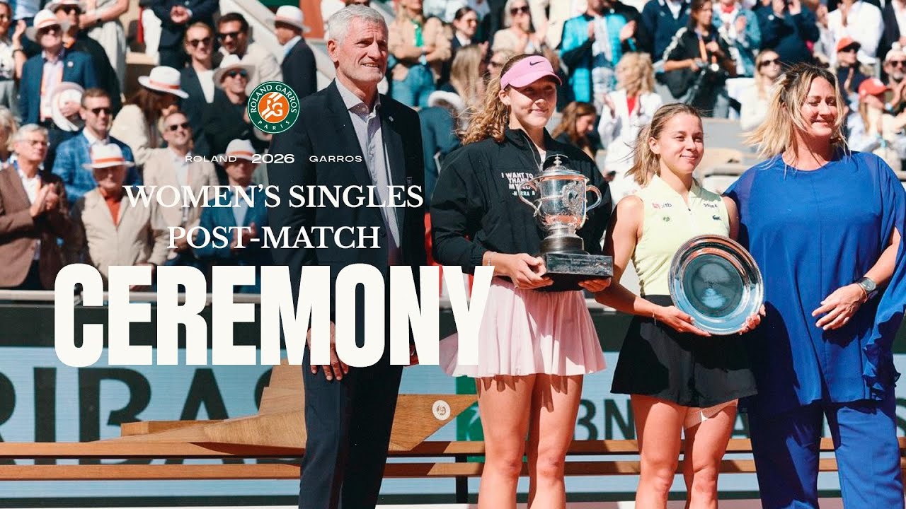 Women's singles final post-match ceremony | Roland-Garros 2026