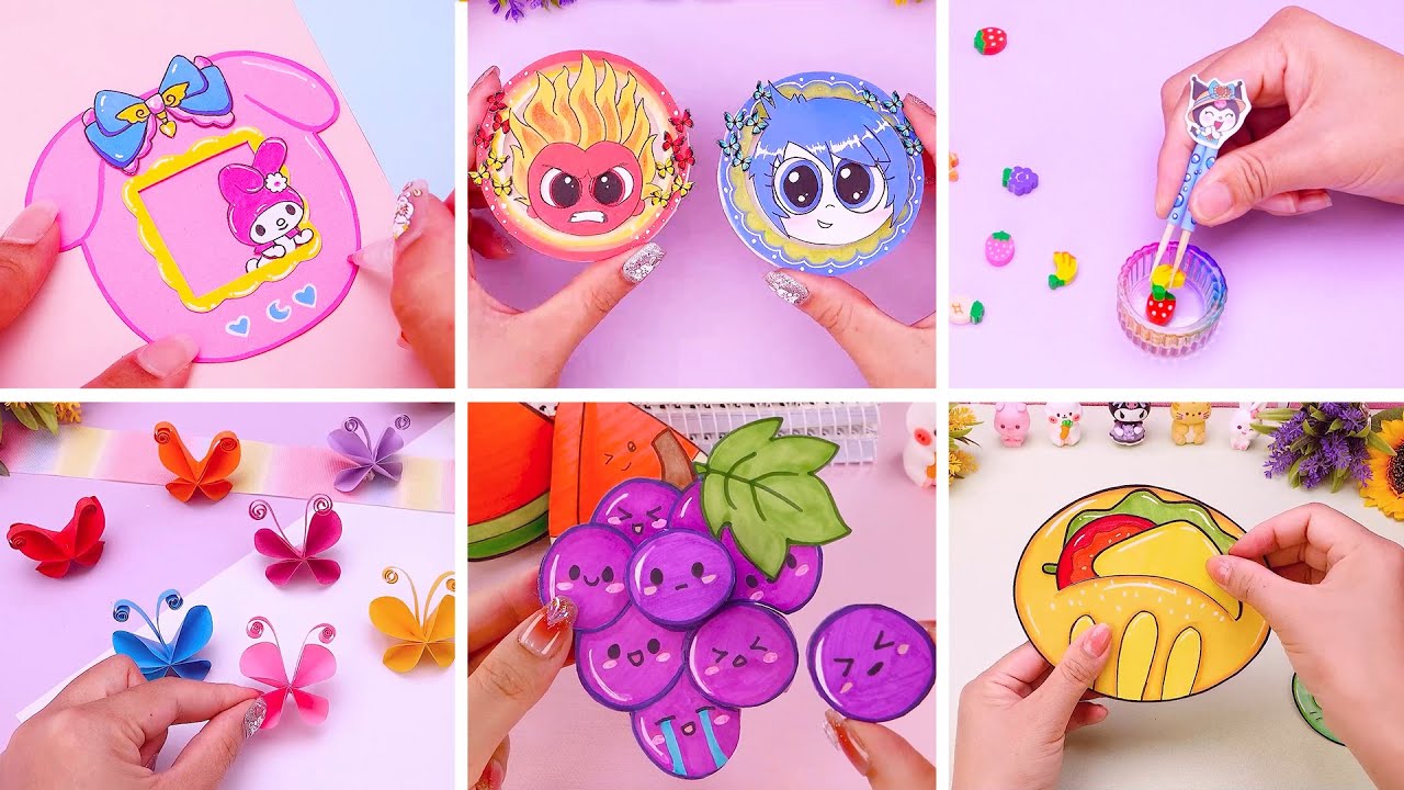 TOP DIY Paper Craft Ideas You can Make in 5 mins at Home 🎨 Easy Paper KUROMI Crafts | Tiny DIY Craft