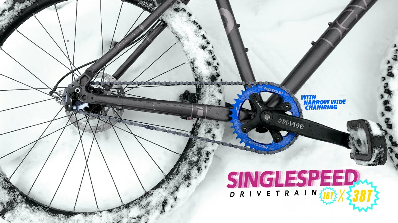 Singlespeed Without Tensioner: Putting a Narrow Wide Chainring on It