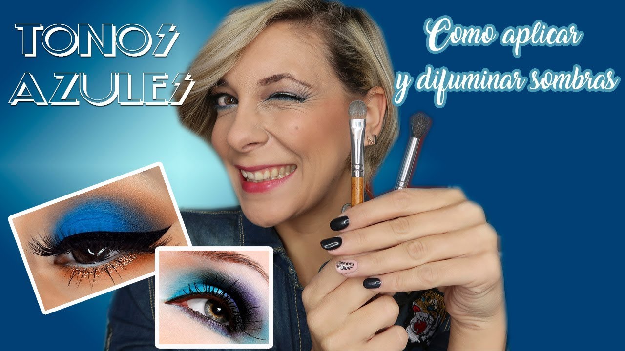 C&Oacute;MO APLICAR Y DIFUMINAR SOMBRAS - TONOS AZULES