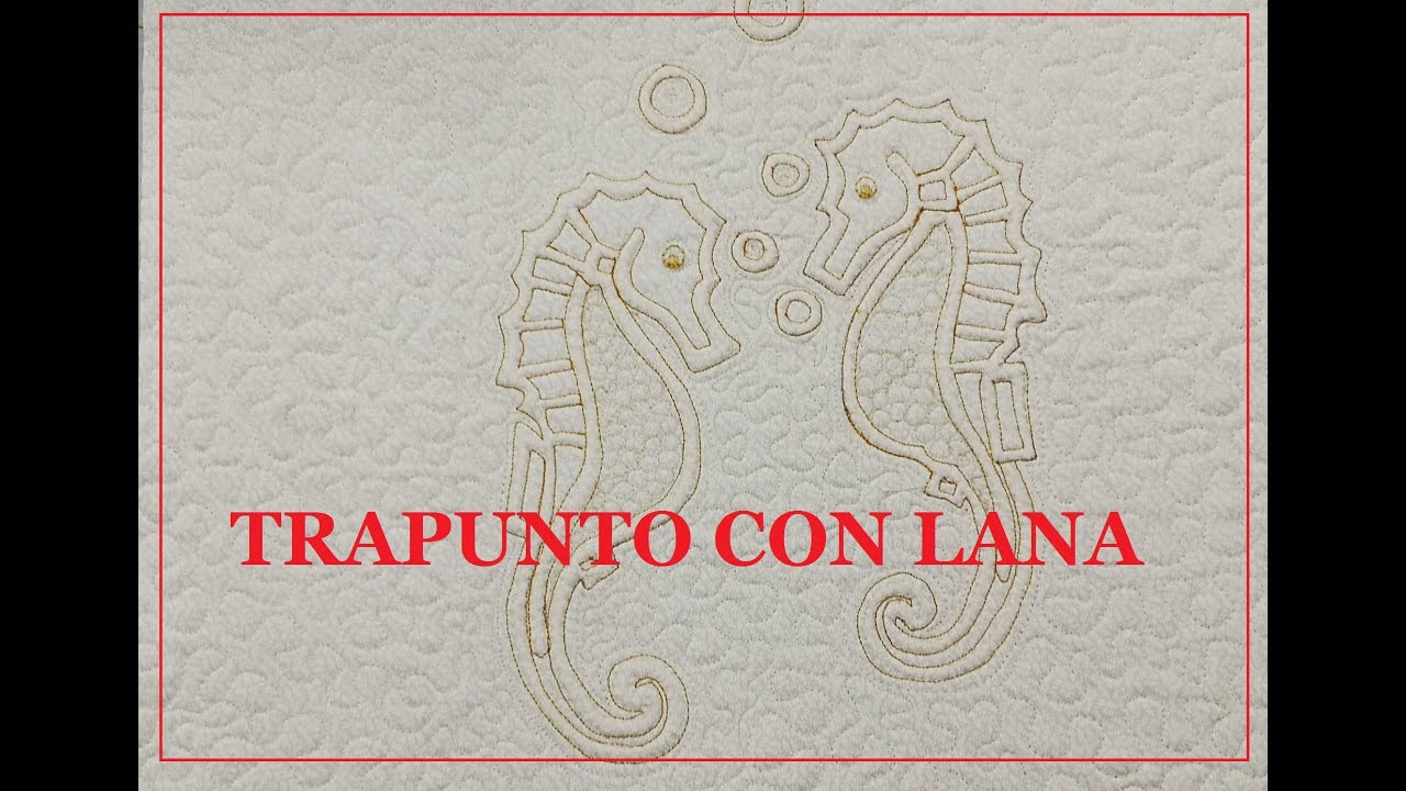Trapunto con lana. Tutorial.