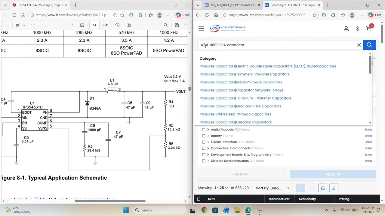 Part 2 - 3.3V Buck Converter PCB Schematic