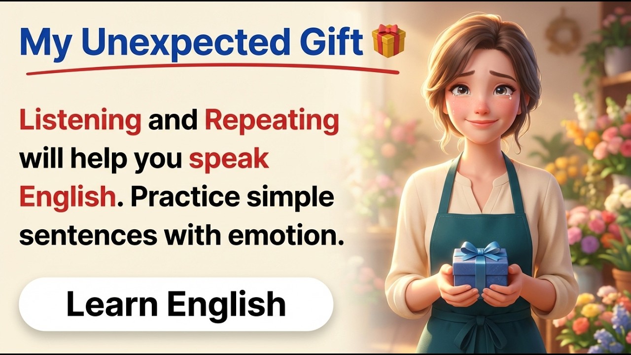 My Unexpected Gift 🎁 | Shadowing English Story (A1–A2)