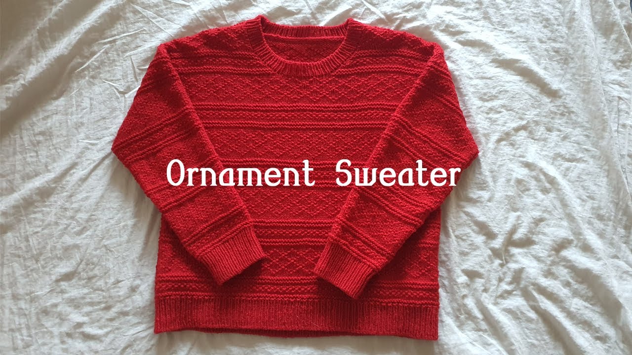 [뜨개로그 EP9] 오너먼트스웨터 / ornament sweater / 샐리니트 / 솜솜뜨개 / 머랭