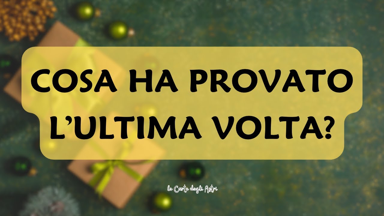 😍 Cosa ha provato al vostro ultimo messaggio\incontro? 💛