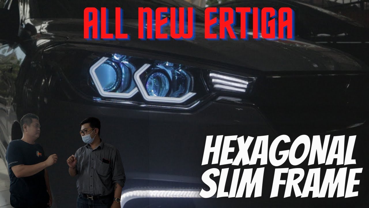 ALL NEW ERTIGA MODIF LAMPU PAKAI HEXAGONAL - Makin mirip lampu BMW Broo...!!! Terang banget