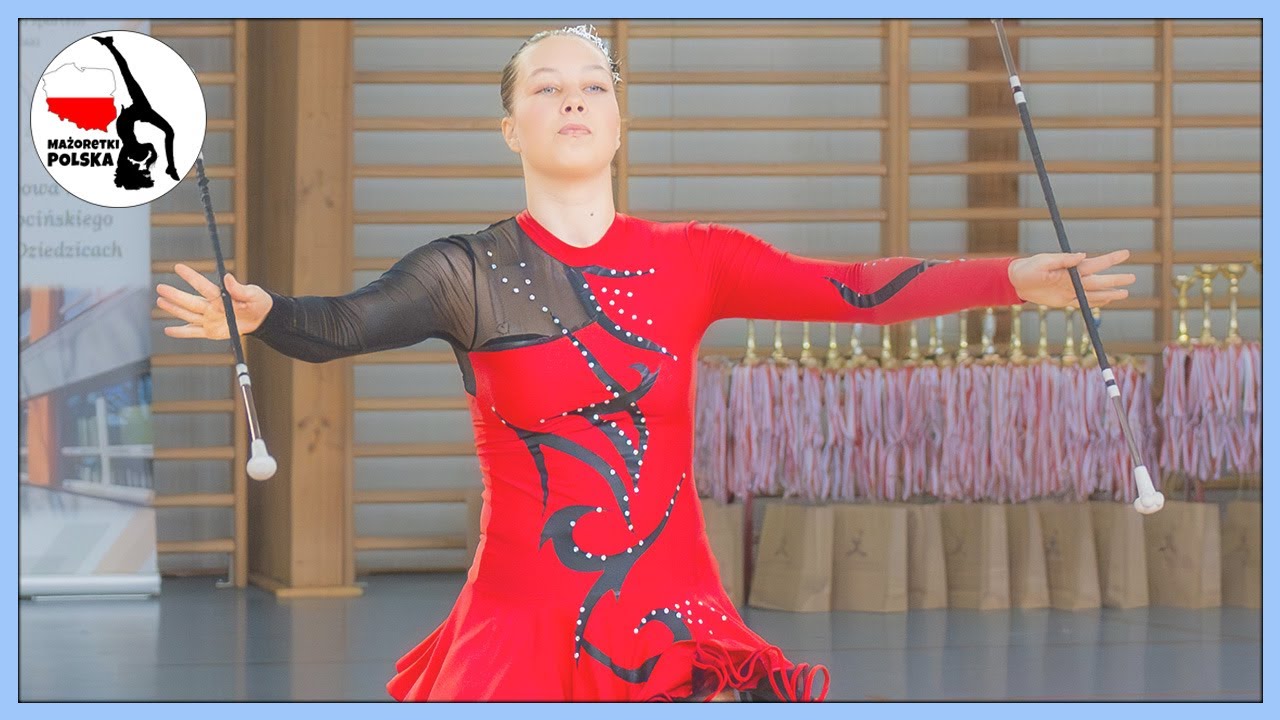 Solo 2 x baton Junior - Akademia Mażoretek  Gracja - Julia Wójcik - Czechodzice-Dziedzice 2024  | PL