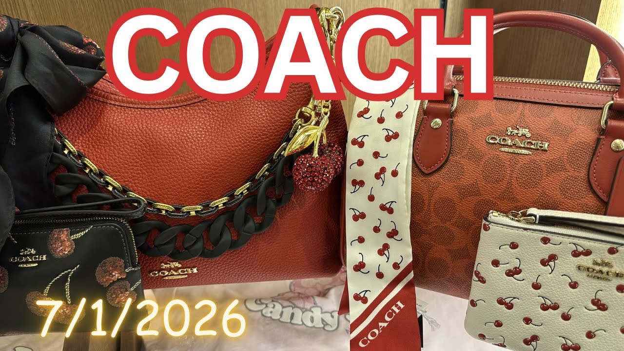 🍒👜Новое поступление в Coach Outlet 01.07.26 | Обзор и &laquo;Что я купила&raquo;??!! 👜🍒